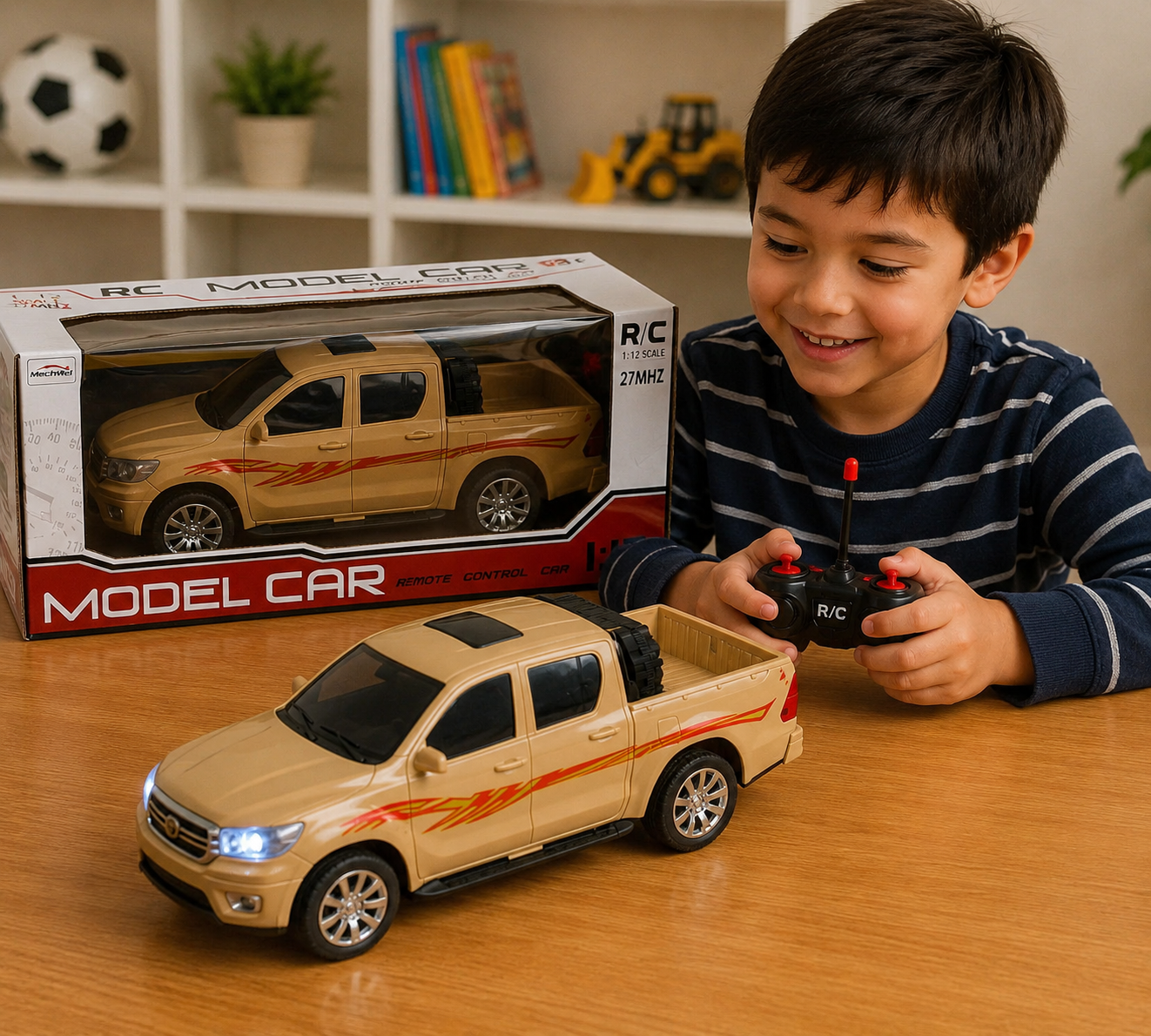 سيارة بيك أب بالتحكم عن بعد :| RC Model Car Pickup Truck 1:12 Scale