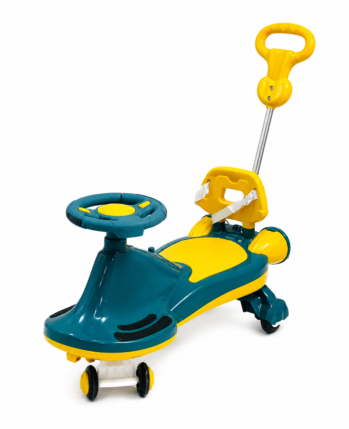 سيارة أطفال دوارة متعددة الاستعمال | Kids Wiggle Ride Car with Push Handle