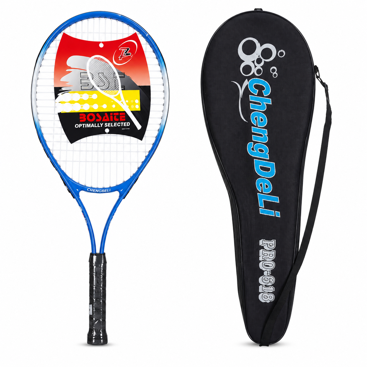 مضرب تنس  مع حقيبة حمل - | ChengDeLi Tennis Racket with PRO-618 Carrying Bag