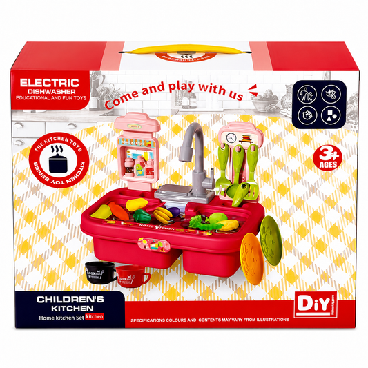 حوض غسيل ألعاب للأطفال | Electric Dishwasher Kids Kitchen Set