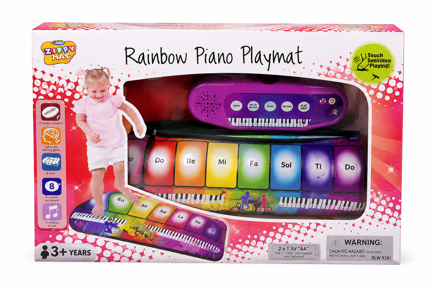 بساط بيانو موسيقي للأطفال | Rainbow Piano Play Mat