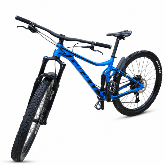 دراجة جبلية بنظام تعليق كامل بمكونات SRAM | Full Suspension Mountain Bike with SRAM Drivetrain