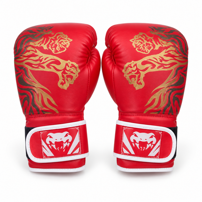 قفازات ملاكمة Venum – أحمر بنقوش ذهبية | Venum Boxing Gloves Red & Gold