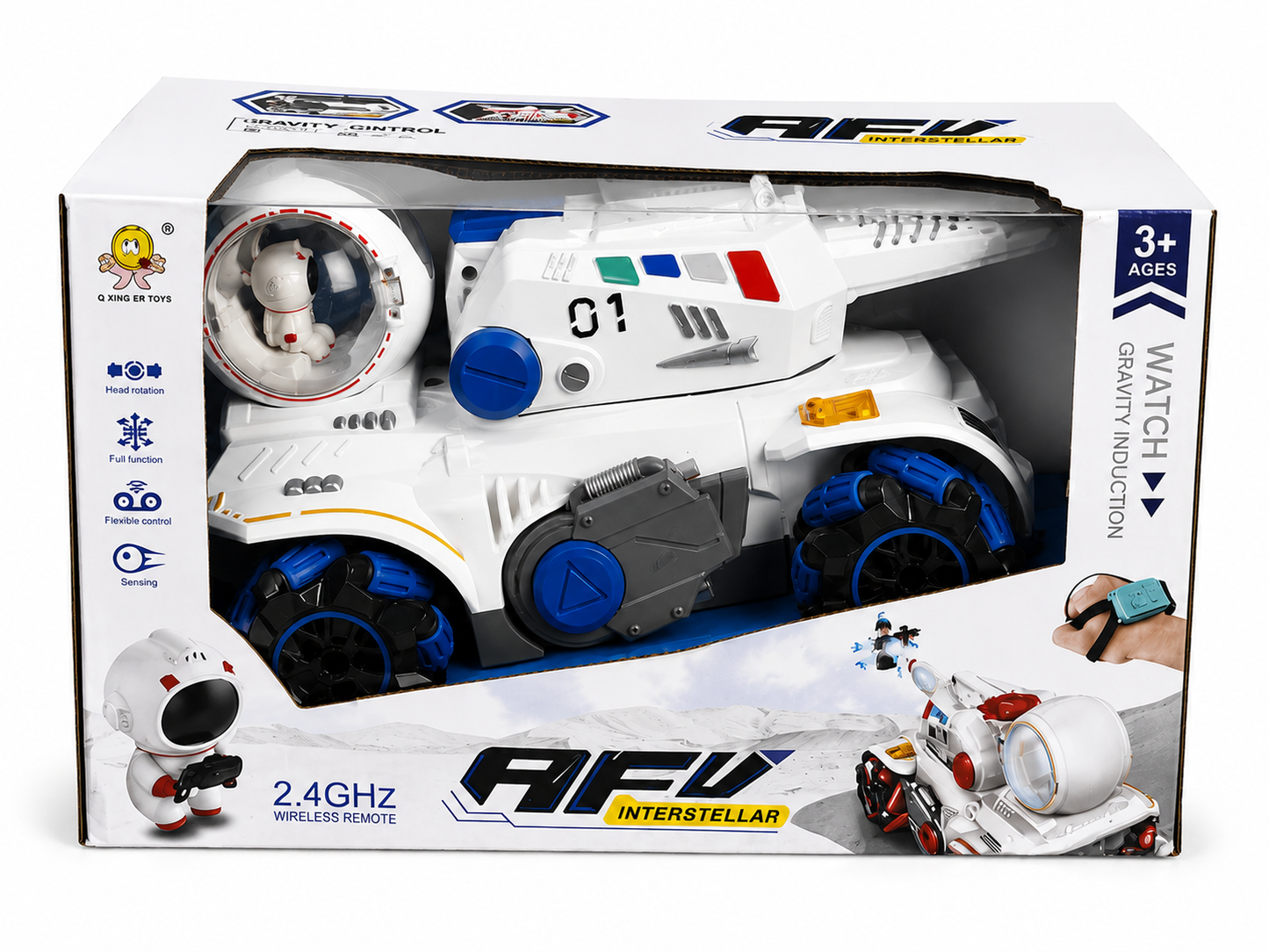 دبابة فضائية بالتحكم عن بعد للأطفال 6+ سنوات | Interstellar RC Tank