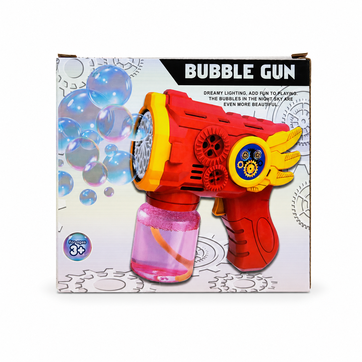 مسدس فقاعات للأطفال مع إضاءة | Bubble Gun Toy with Lighting