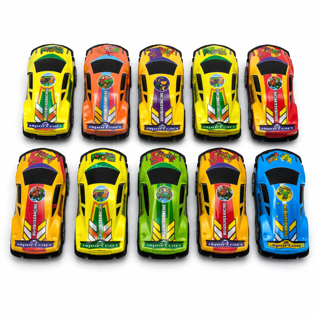 مجموعة سيارات سباق للأطفال – Racing Toy Cars Set لعبة ممتعة وملونة تمنح الأطفال أجواء حماسية مليئة بالمرح والتشويق