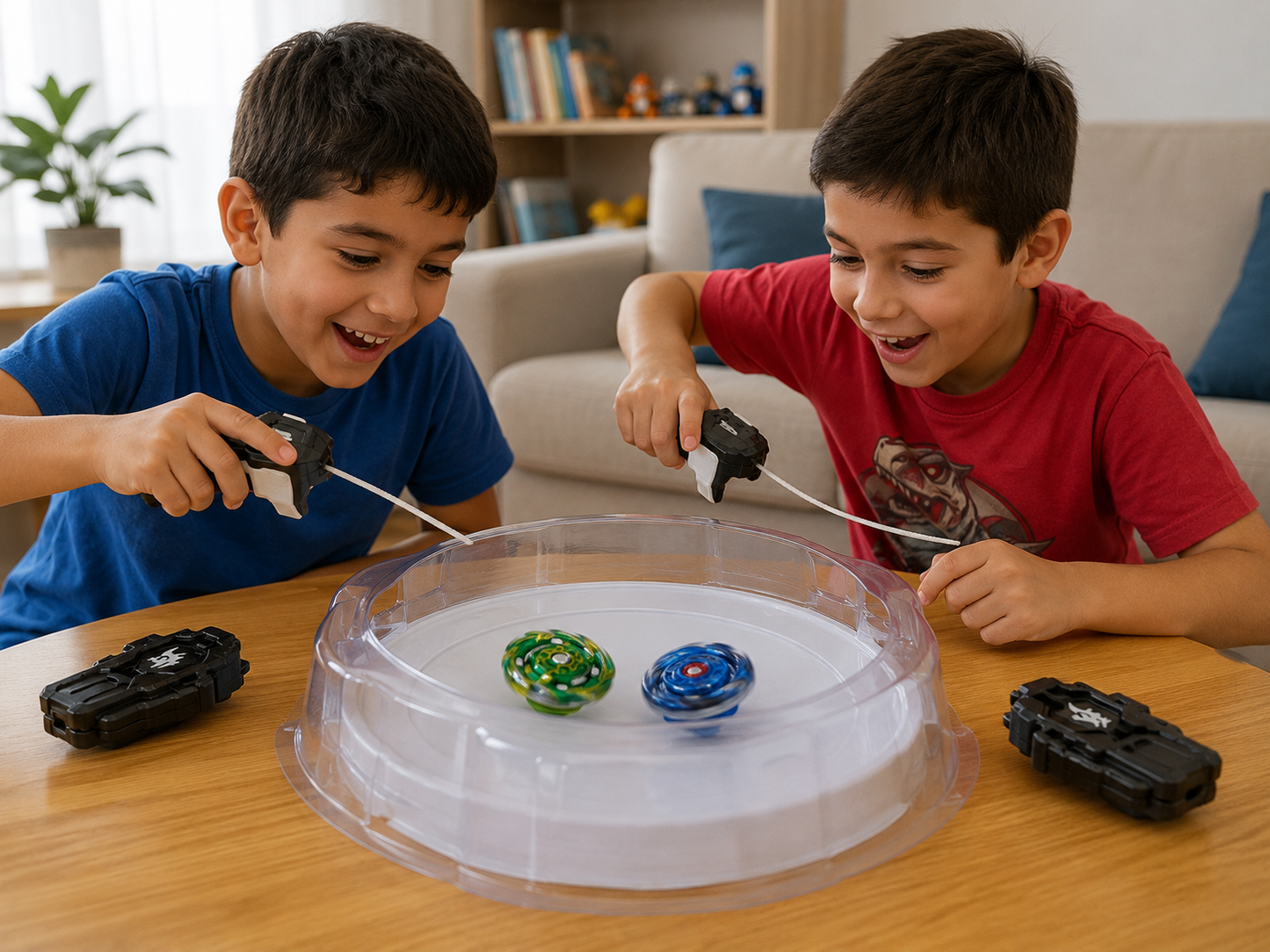 طقم أقراص قتال دوارة مع مطلق | Battle Spinning Top Set with Launcher