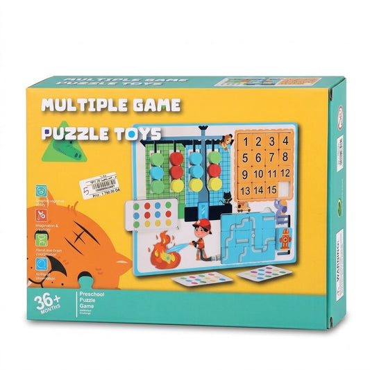 لعبة ألغاز متعددة الأنشطة للأطفال | Multiple Game Puzzle Toys