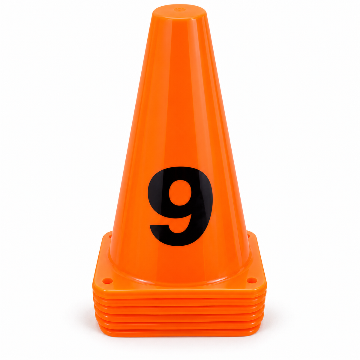 أقماع تدريب مرقّمة – برتقالي | Numbered Training Cones