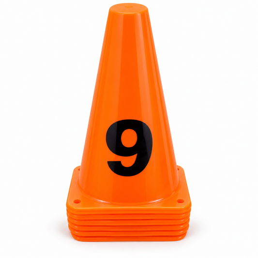 أقماع تدريب مرقّمة – برتقالي | Numbered Training Cones
