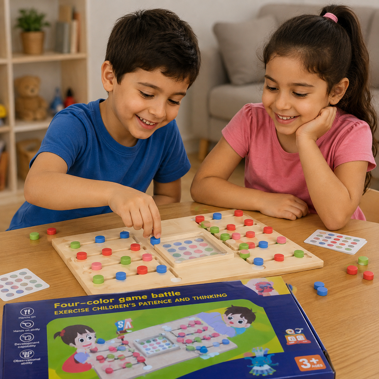 لعبة تحدي الألوان لأربعة ألوان | Four-Color Game Battle