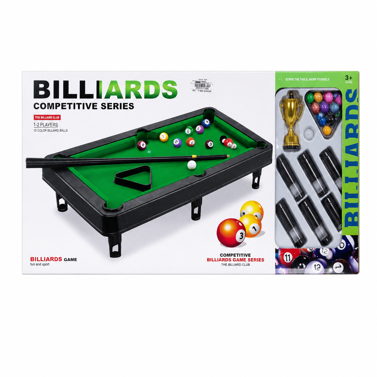 طاولة بلياردو للأطفال مع عصي وكرات | Billiards Competitive Series