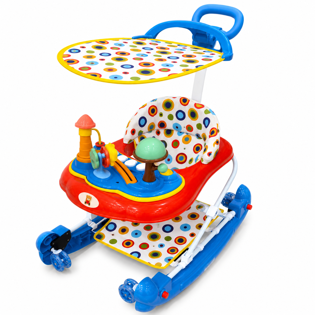 مشاية أطفال متعددة الوظائف مع مظلة وألعاب | Multifunction Baby Walker with Canopy &amp; Activity Toys