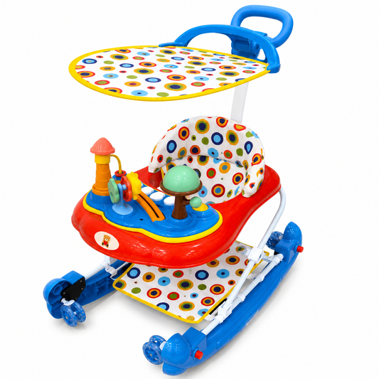 مشاية أطفال متعددة الوظائف مع مظلة وألعاب | Multifunction Baby Walker with Canopy &amp; Activity Toys