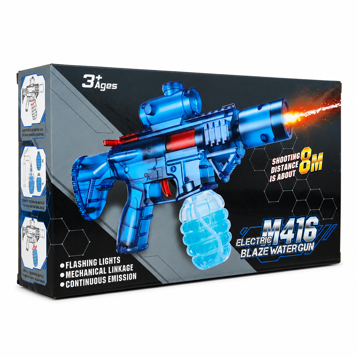 رشاش مائي كهربائي M416 | Electric Blaze Water Gun 🔫💦