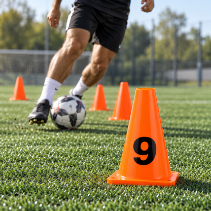 أقماع تدريب مرقّمة – برتقالي | Numbered Training Cones