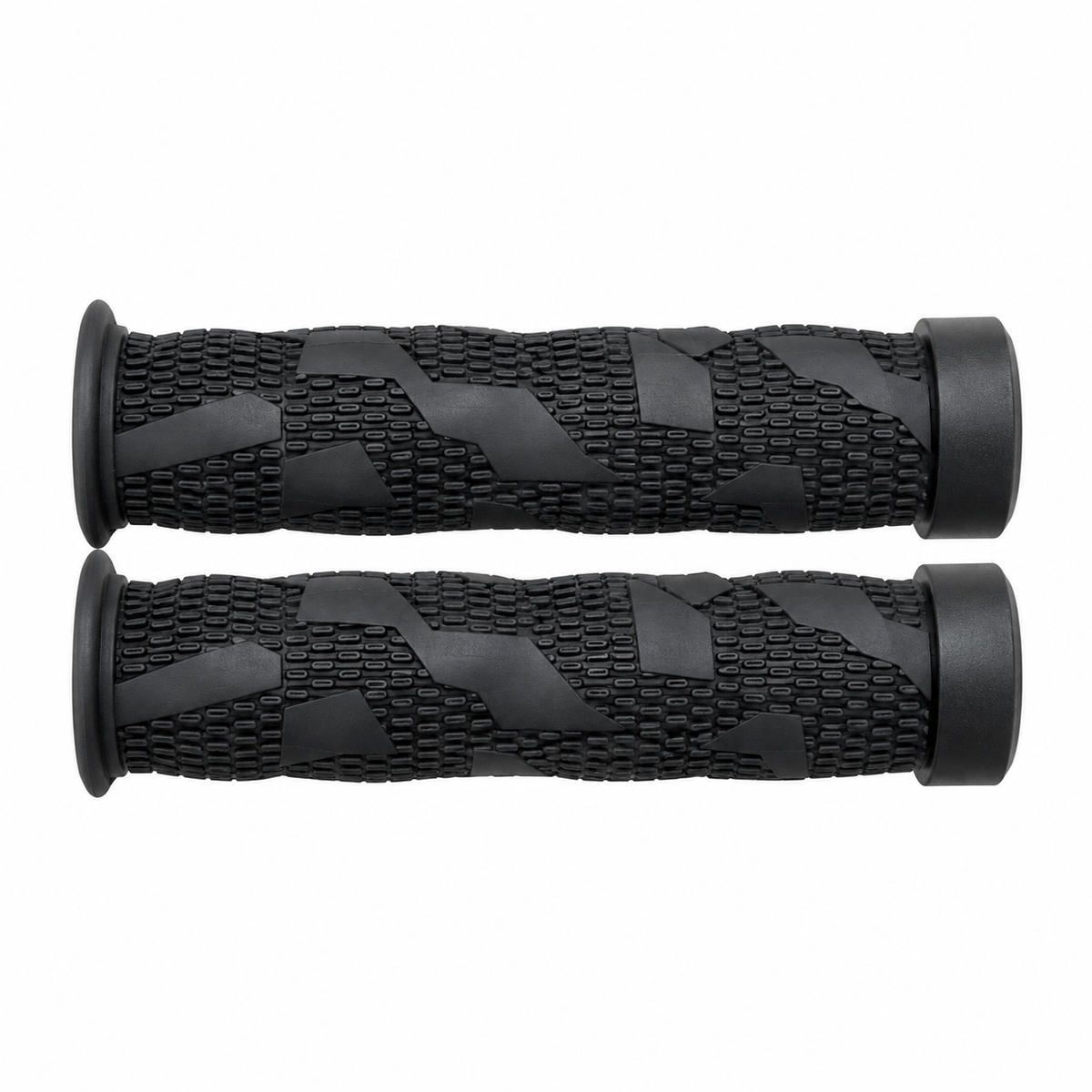 زوج مقابض دراجة سوداء بنقشة بارزة 2981 Black Bicycle Grips 2981