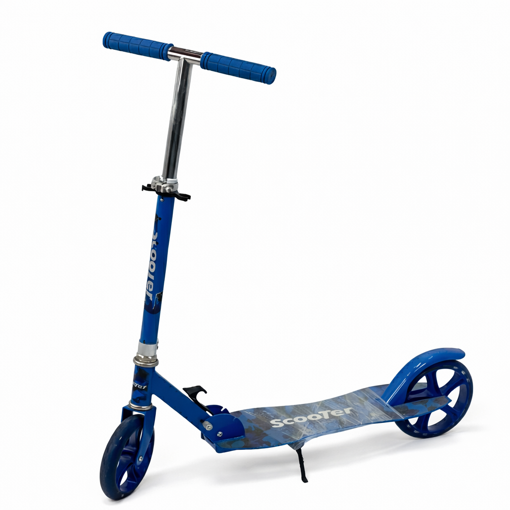 سكوتر يدوي قابل للطي ألومنيوم Blue Foldable Kick Scooter