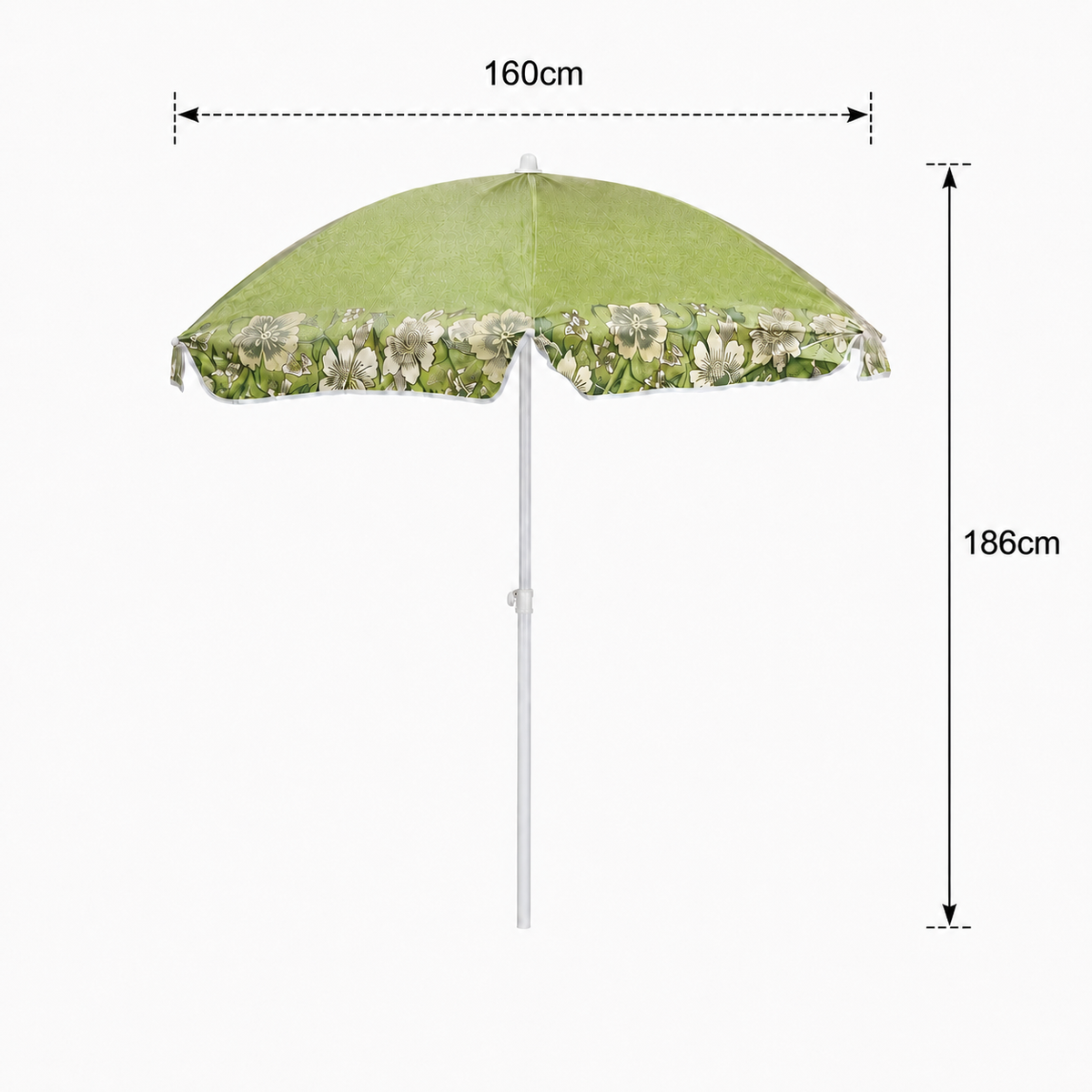 بارصول واقي من الشمس للحديقة والشاطئ  | Outdoor Garden &amp; Beach Parasol with Stand