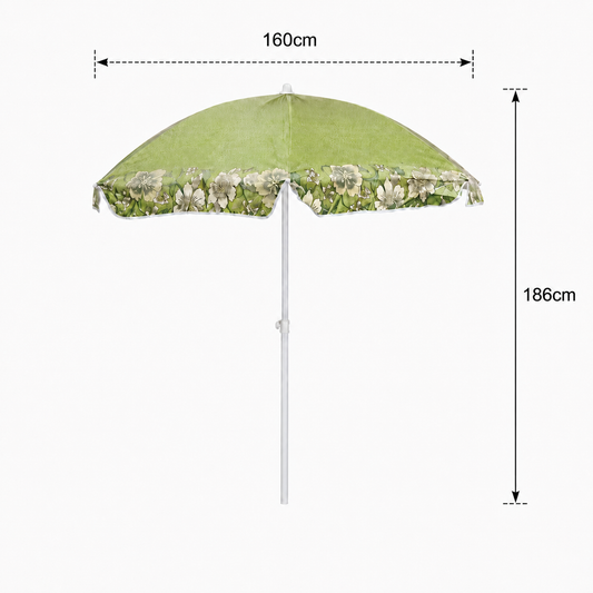 بارصول واقي من الشمس للحديقة والشاطئ  | Outdoor Garden &amp; Beach Parasol with Stand