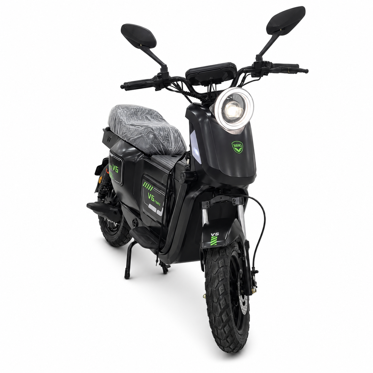موطو كهربائية V6 للكبار بتصميم عصري ومصباح LED | V6 Electric Scooter for Adults with LED Headlight
