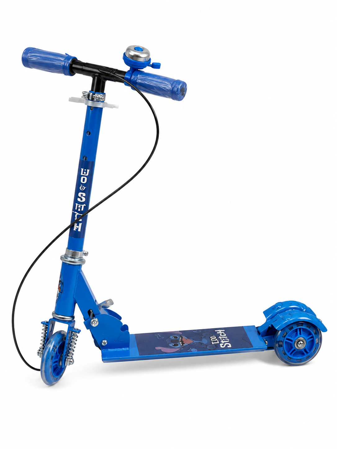 سكوتر أطفال أزرق قابل للطي لعمر 3 سنوات فما فوق | Blue Kids Folding Scooter 3+