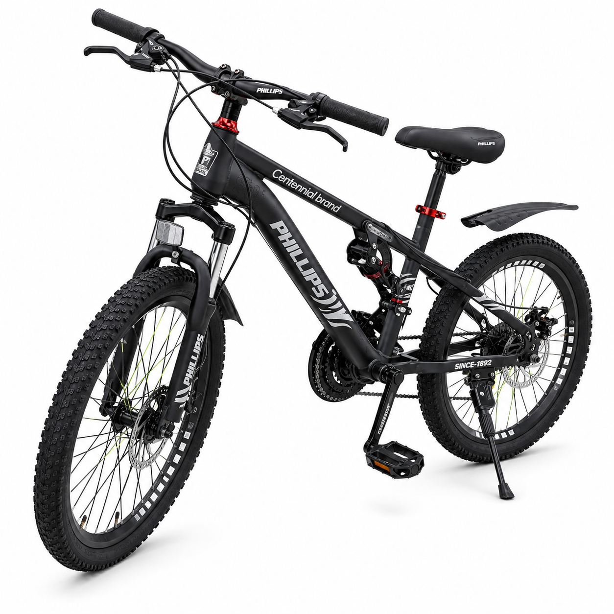 دراجة هوائية PHILLIPS P-318 للأطفال والشباب مقاس 20 بتصميم رياضي وفرامل قرصية | PHILLIPS P-318 20” Sport Bike for Kids &amp; Youth