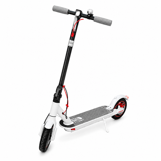 سكوتر كهربائي أبيض قابل للطي | White Foldable Electric Scooter