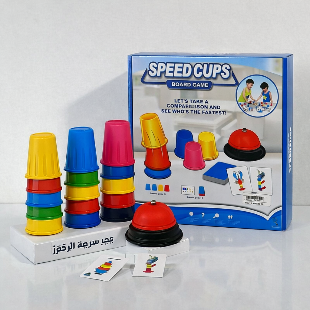 لعبة سرعة الأكواب – Speed Cups Board Game