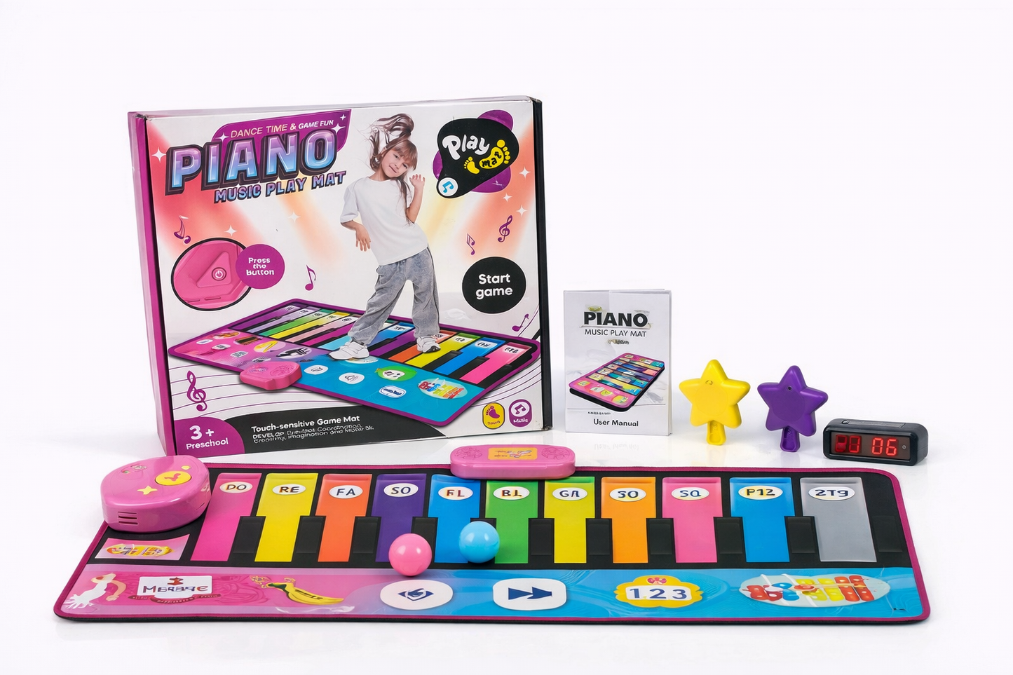 سجادة البيانو الموسيقية للأطفال – Piano Music Play Mat