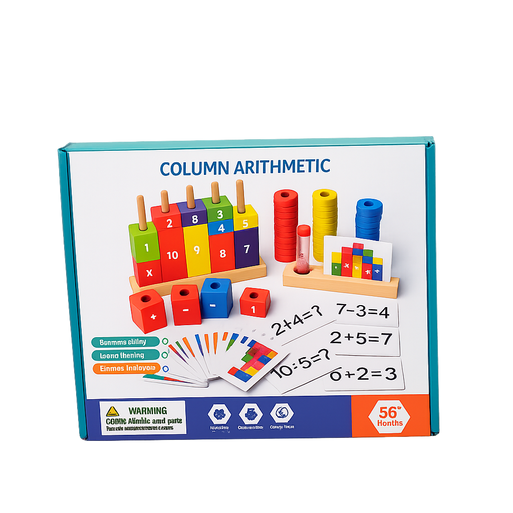 لعبة تعليم الحساب بالأعمدة للأطفال – Column Arithmetic Learning Toy