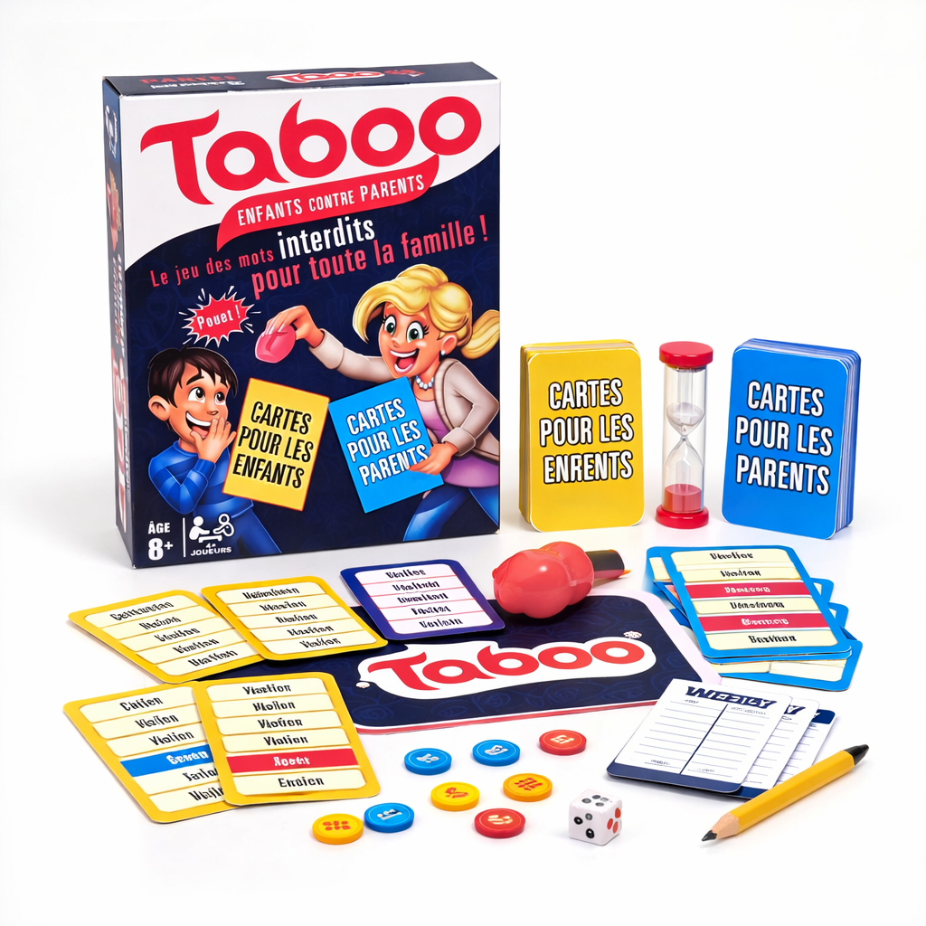 لعبة تابو العائلية للكلمات الممنوعة – Taboo Family Word Game