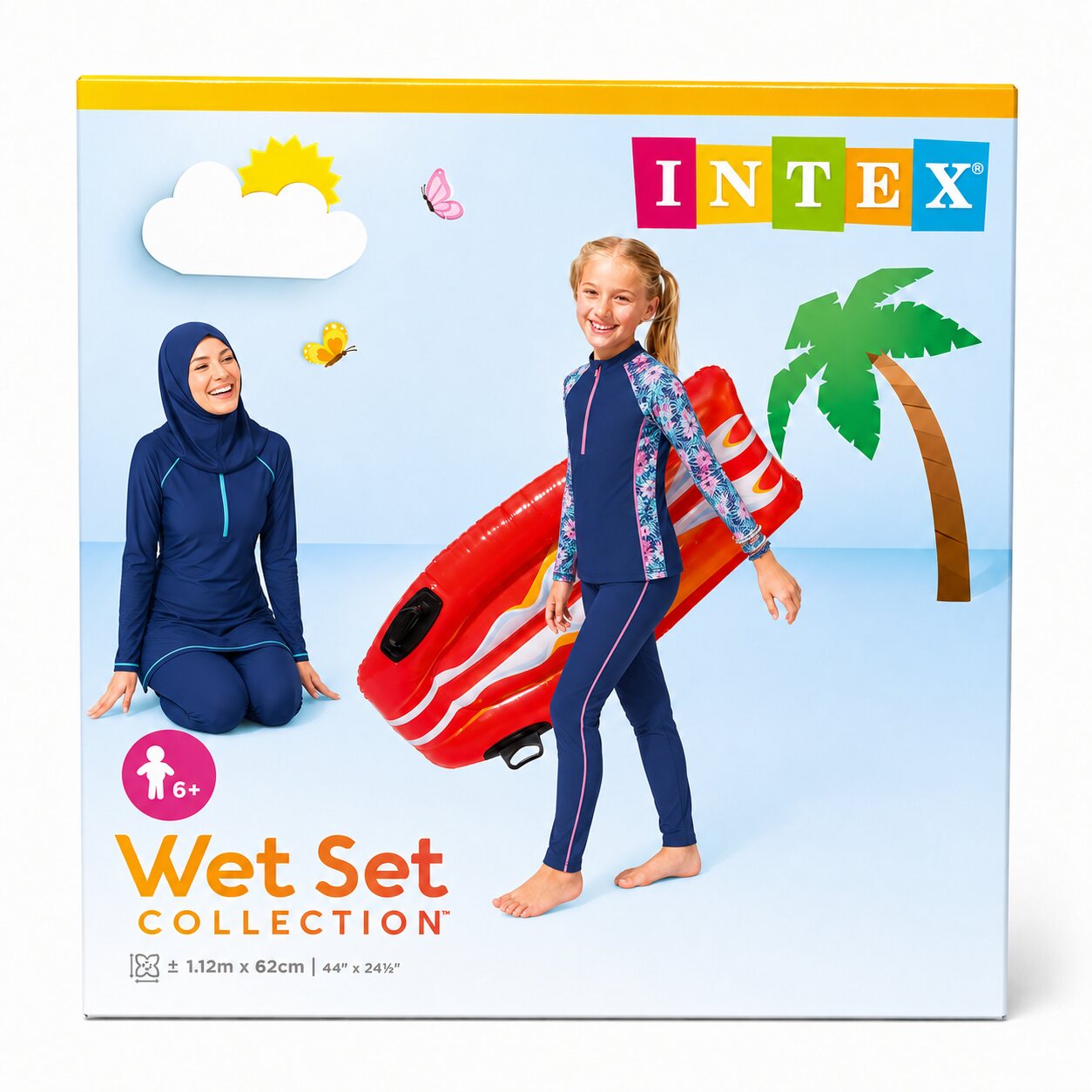 قارب سباحة للأطفال INTEX Explorer | INTEX Explorer Kids Inflatable Boat – Available in 2 Sizes