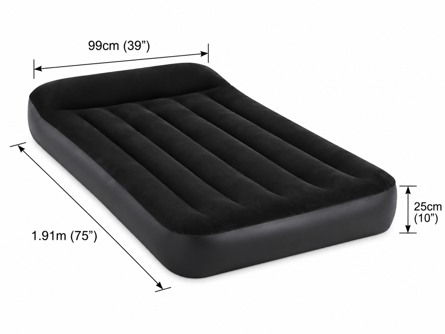 مرتبة هوائية INTEX Dura-Beam لشخصين مع مضخة USB | INTEX Dura-Beam Standard Air Mattress with USB Pump