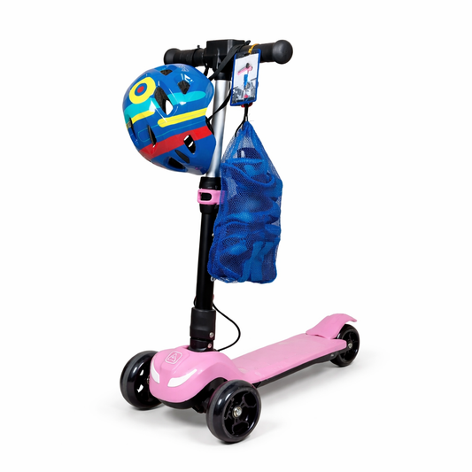 • سكوتر أطفال 3 عجلات مع خوذة ومعدات حماية – Kids Scooter with Helmet & Safety Gear خيار مثالي للمرح، التوازن، والحركة الآمنة للأطفال