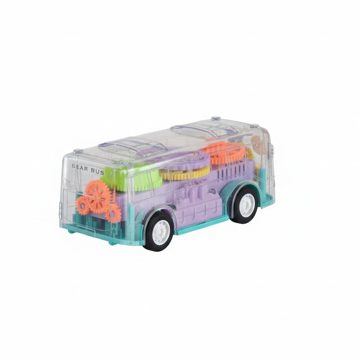 حافلة تروس شفافة Transparent Gear Bus Toy
