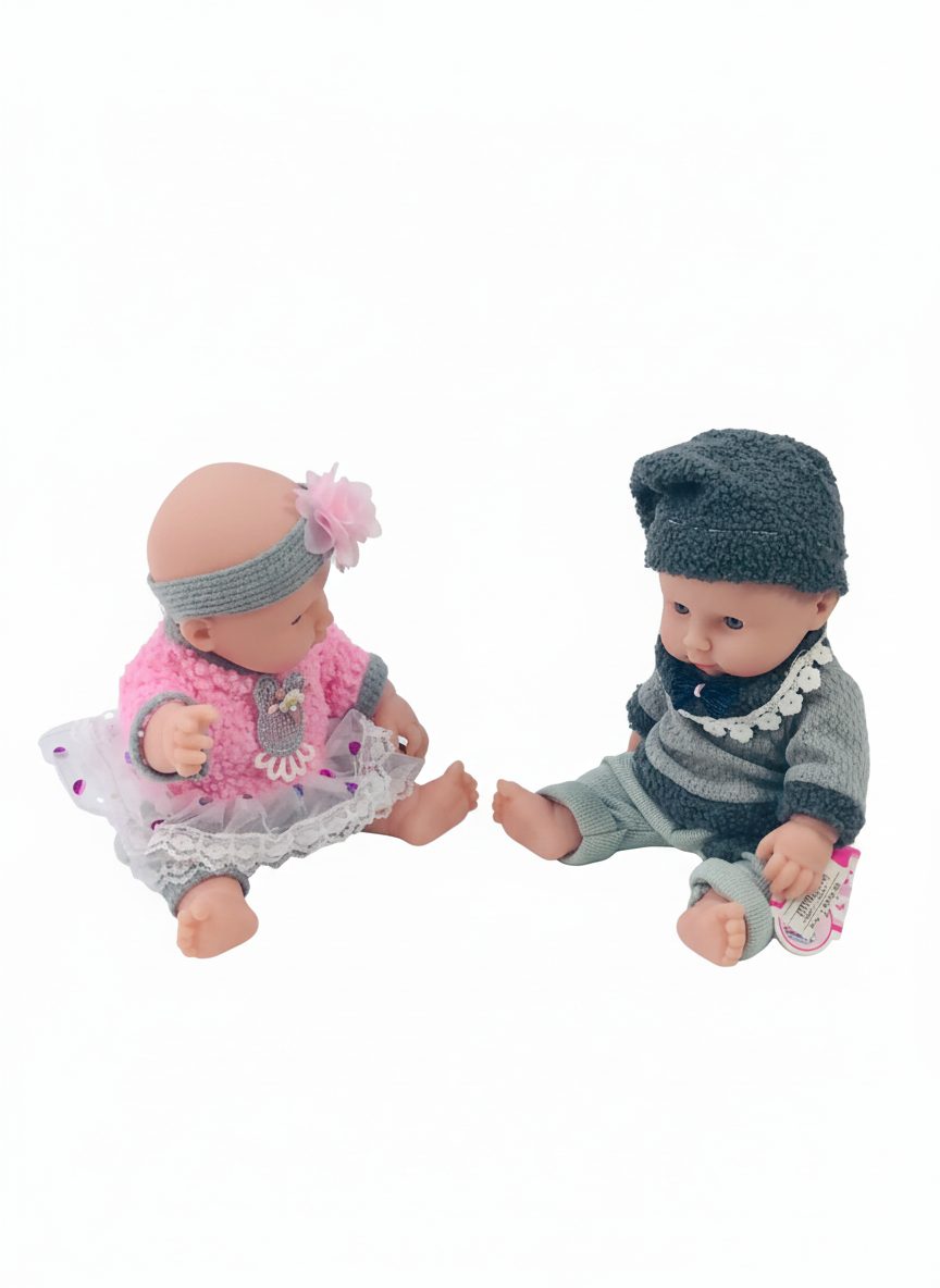 دمى توأم حديثي الولادة 8 بوصات Twin Baby Dolls