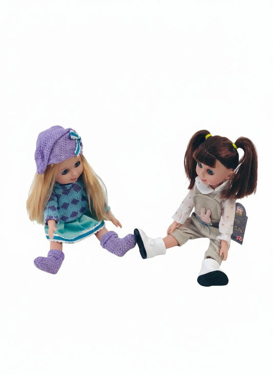 دمى توأم فينيل حديثي الولادة  Twin Baby Dolls Vinyl Set