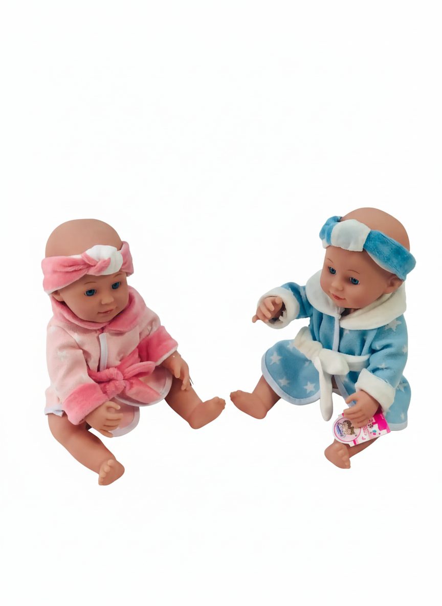 مجموعة دمى توأم حديثي الولادة Newborn Twin Baby Dolls