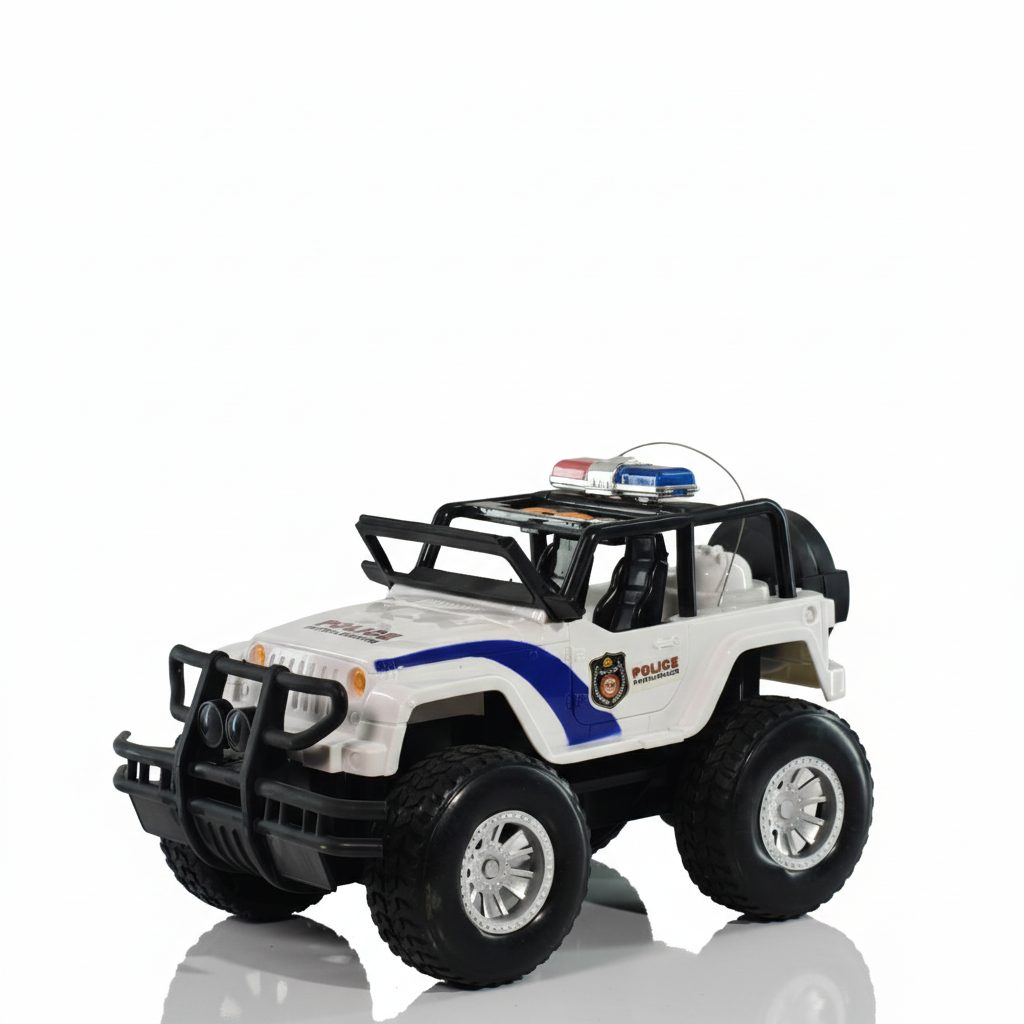 مجموعة سيارة شرطة  مقياس  مع إكسسوارات  REN DA Police Car Set