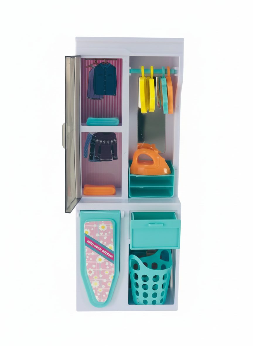 مجموعة غسيل ومكواة لدمى الأطفال  Doll Laundry & Ironing Play Set