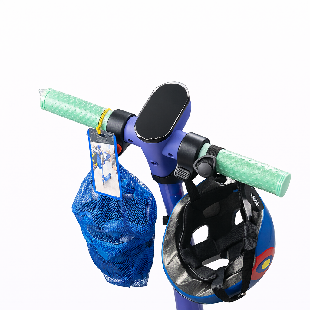 • سكوتر أطفال مع خوذة ومعدات حماية – Kids Scooter with Helmet & Safety Gear خيار رائع للمرح، الحركة، والتوازن بطريقة آمنة وعصرية