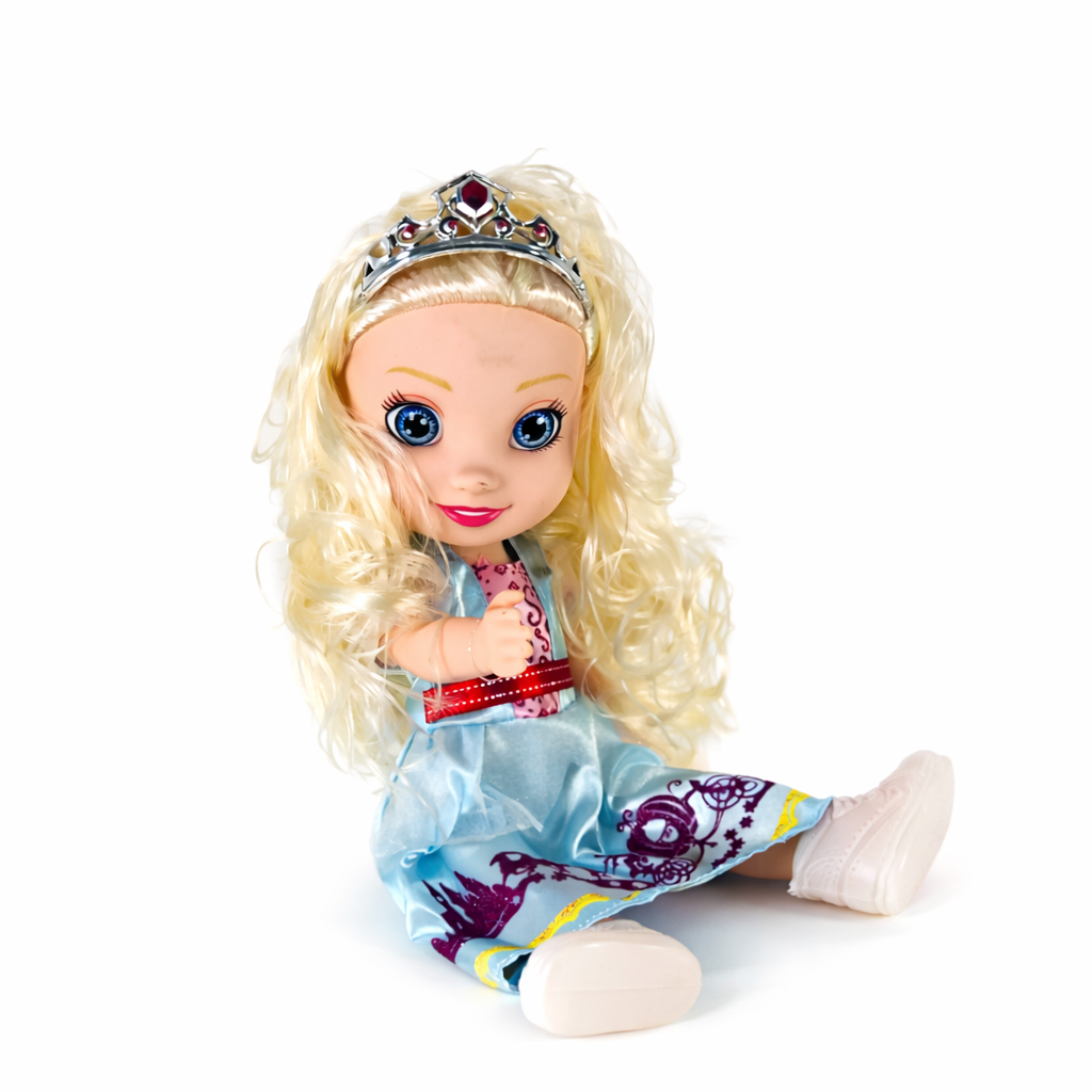 دمية أميرة مع تاج ومشط – Girls Beauty Princess Doll