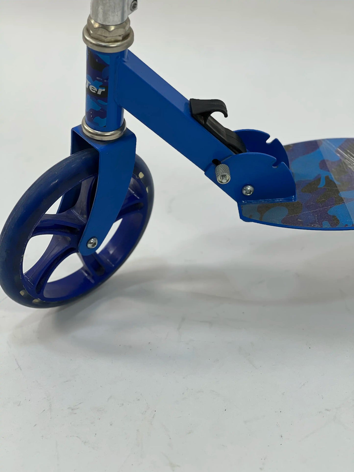 سكوتر يدوي قابل للطي ألومنيوم Blue Foldable Kick Scooter