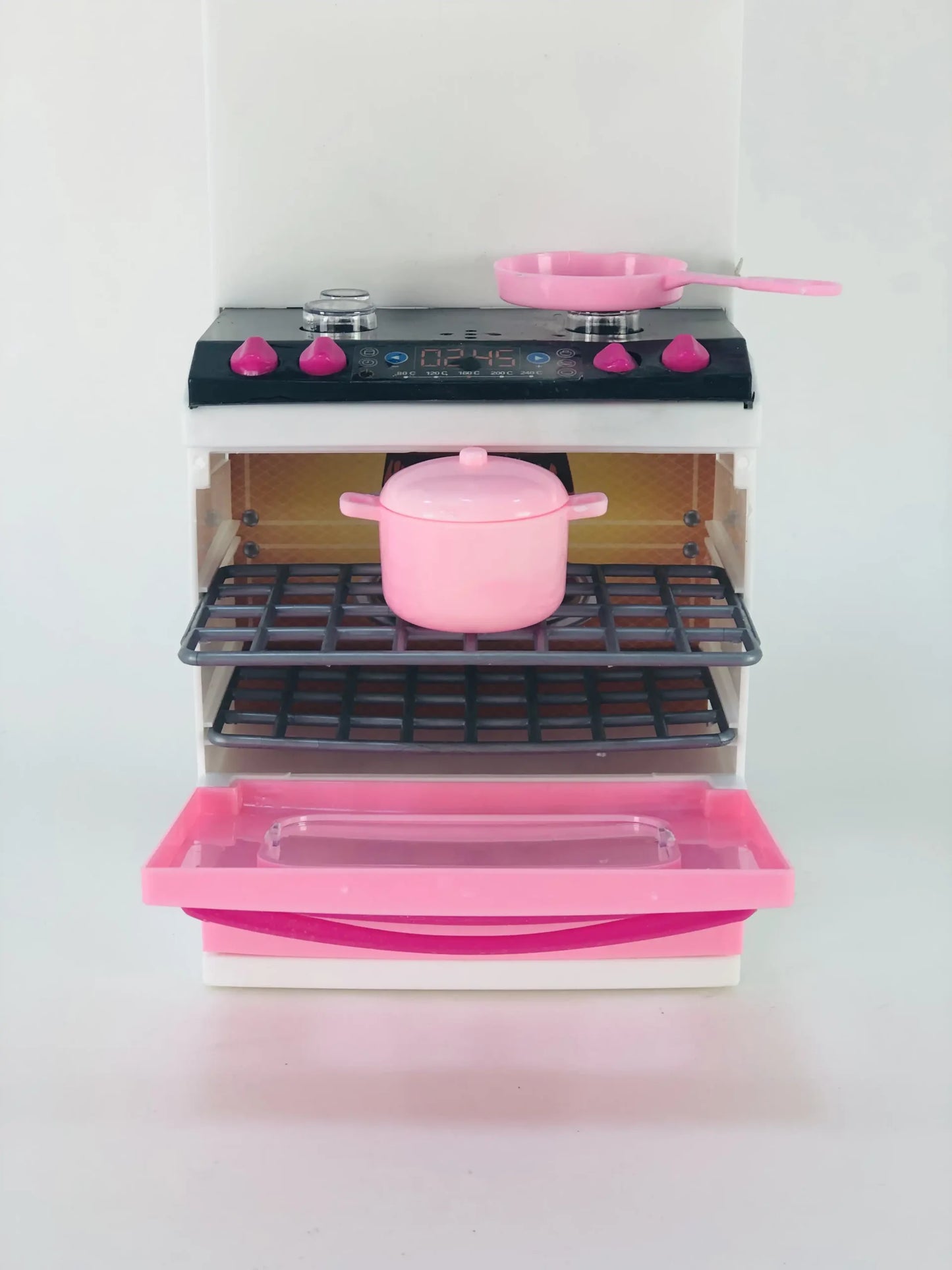طقم مطبخ أطفال وردي Pink Kids Kitchen Set