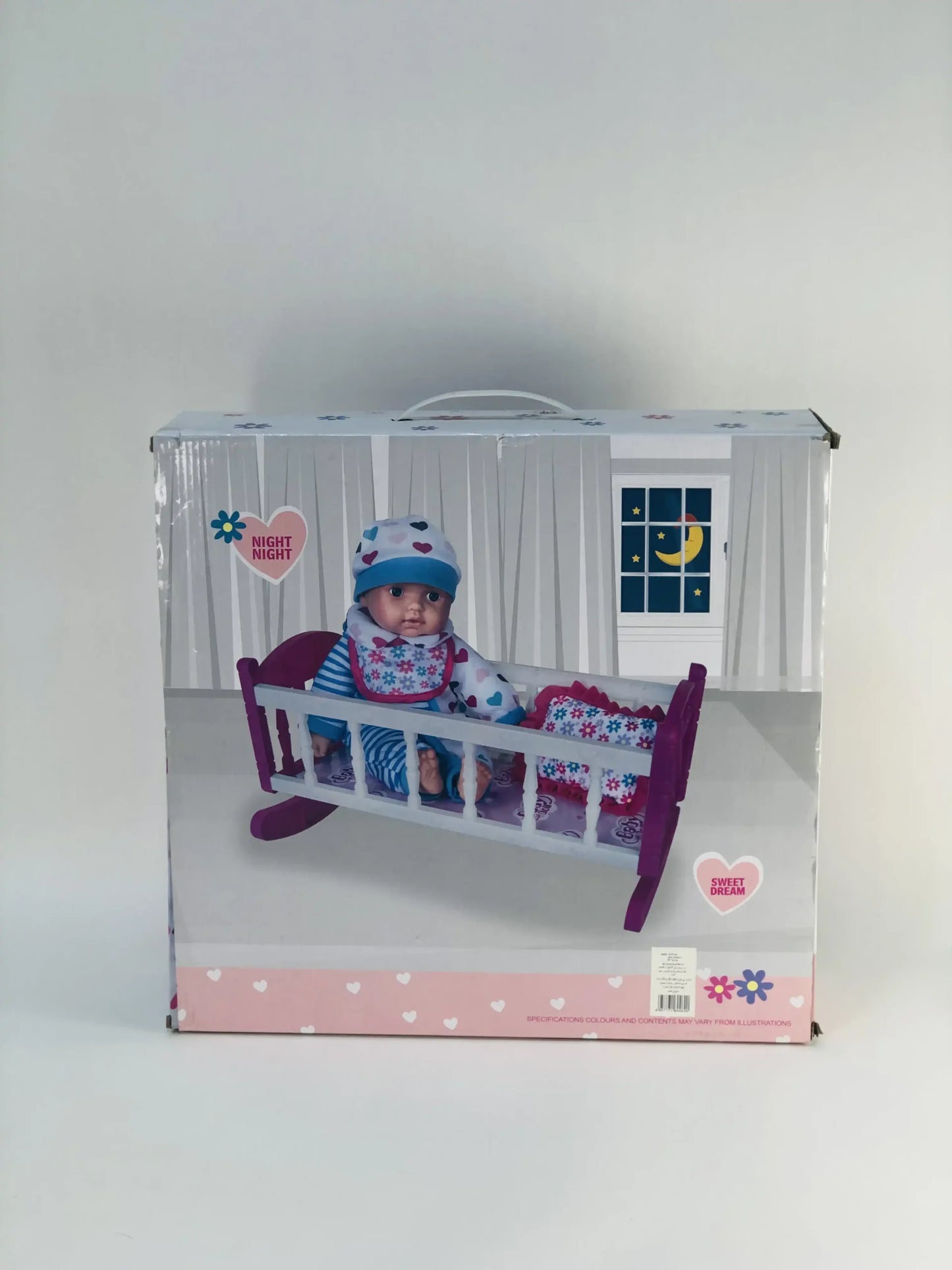 دمية الطفل الناعمة مع سرير LUNE Soft Baby Doll