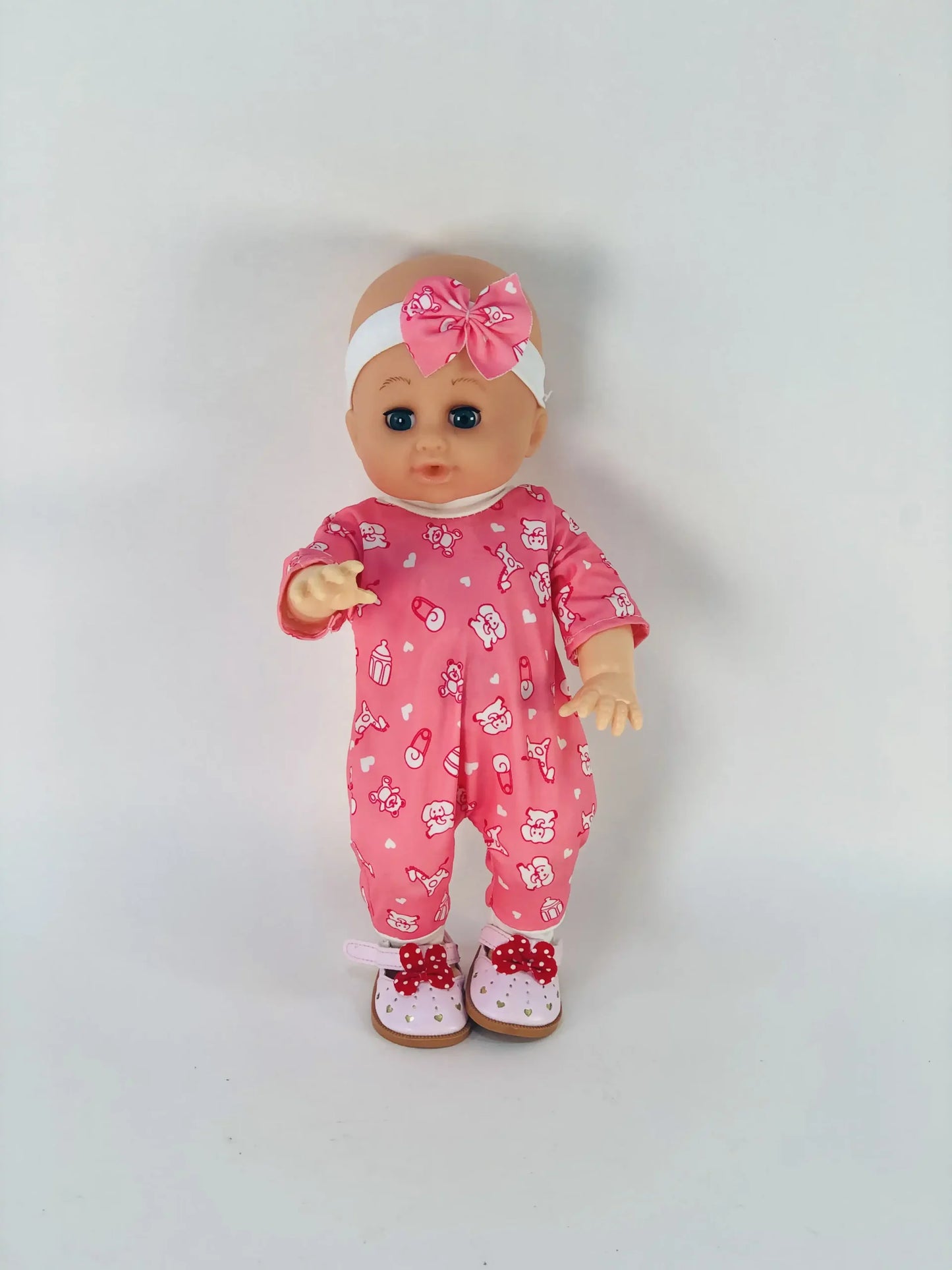 دمية الطفلة الوردية مع إكسسوارات Pink Baby Doll