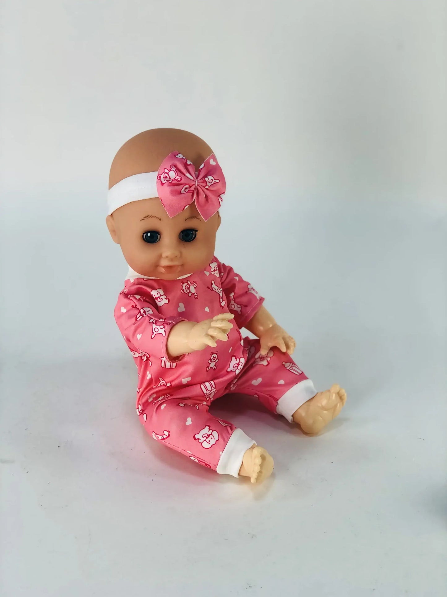 دمية الطفلة الوردية مع إكسسوارات Pink Baby Doll