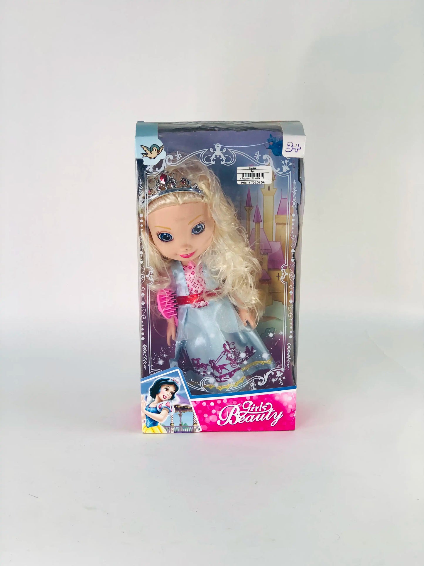 دمية أميرة مع تاج ومشط – Girls Beauty Princess Doll