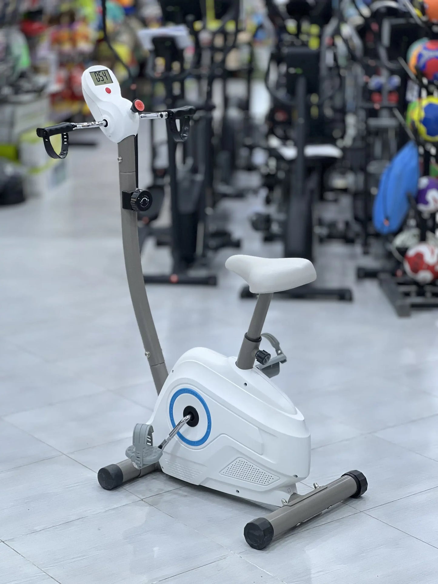 دراجة داخلية رياضية أبيض 100KG Exercise Bike